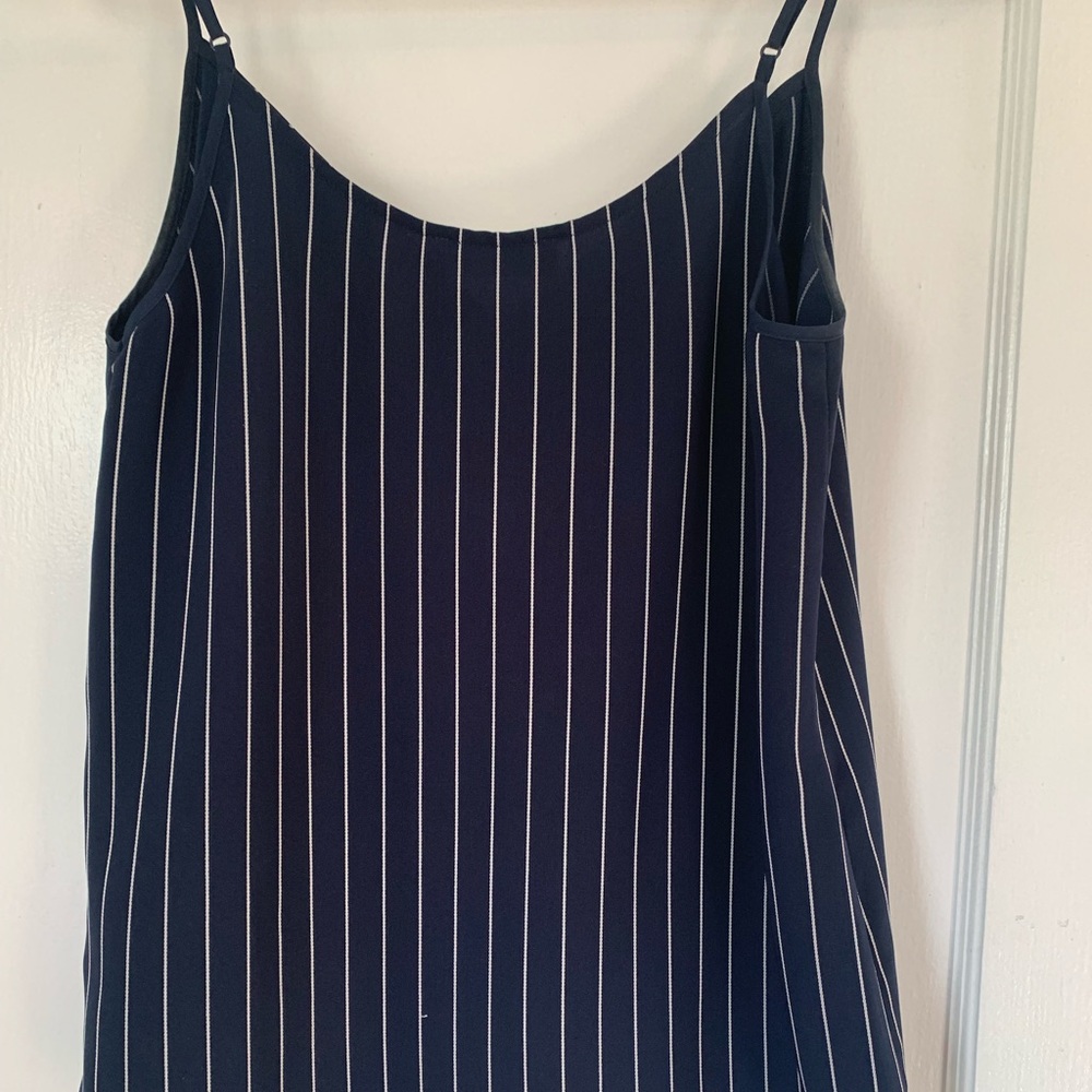 Navy Pinstripe Cami